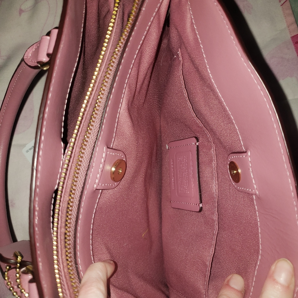 Coach brown and Lilac purse